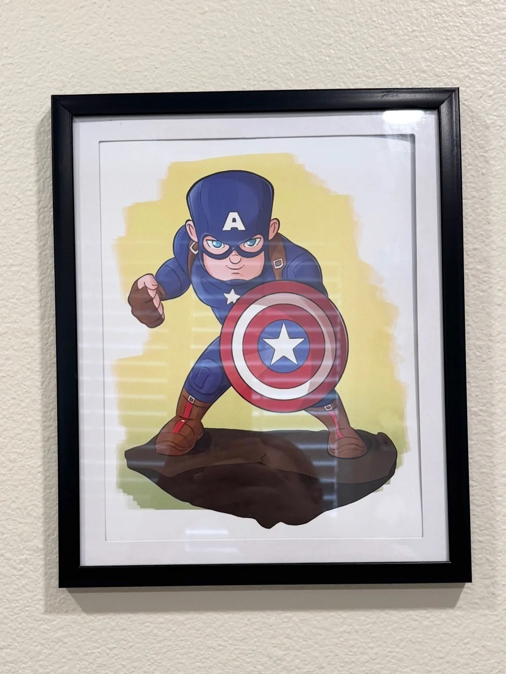 Marvel Superhero Kids Wall Art Se - Spider-Man, Captain America, Hulk, Iron Man.